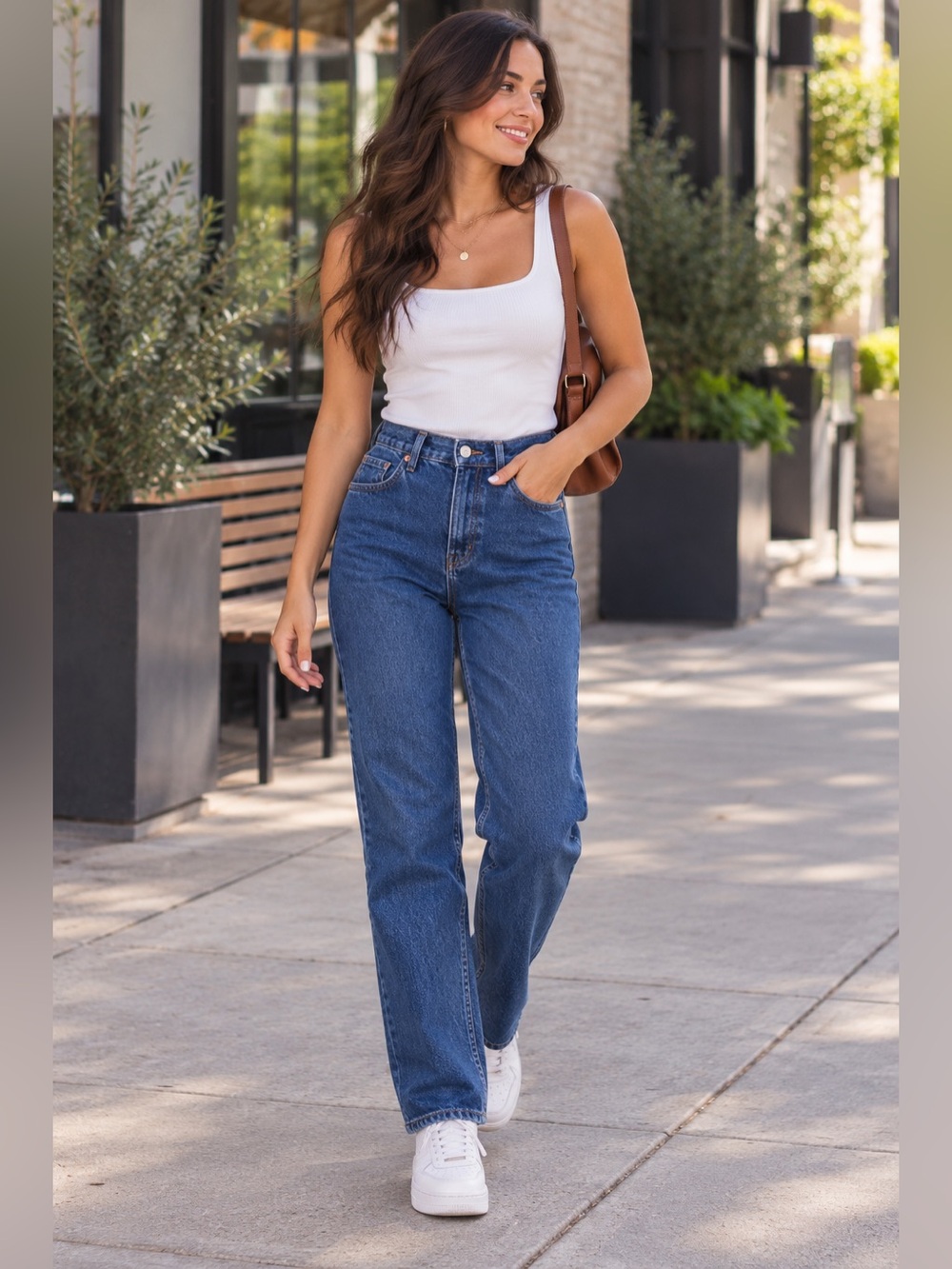 Reformation Cynthia Jeans 29 High Rise Straight Long Blue Denim Button Fly